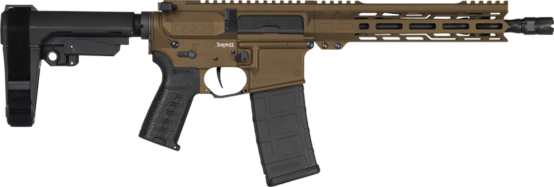 CMMG Pistol Banshee MK4 5.56MM - 10.5" 30RD W/RIP Brace Bronze