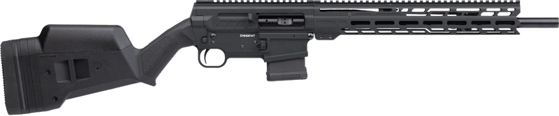 Dissent BR4 5.56X45MM - Armor Black, 16.1" BBL, NON Threaded, (2) 10/RD Pmags