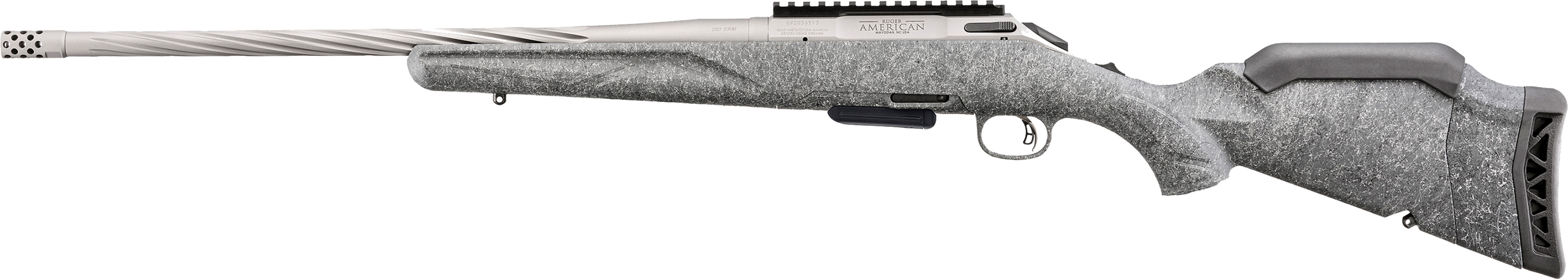 Ruger American Rifle Gen II .223 20in Bolt-Action Rifle (Gray Splatter, 5rd)