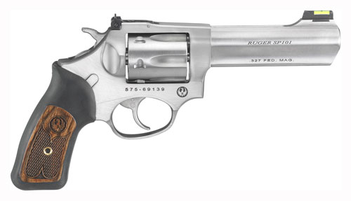 Ruger SP101 .327 Federal Magnum Double-Action Revolver (4.2in) Satin Stainless Steel, 6rd