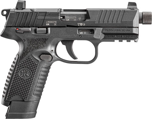 FN USA 502 Tactical Handgun .22 LR 10RD & 15RD Magazines (2) 4.6" Threaded Barrel Black