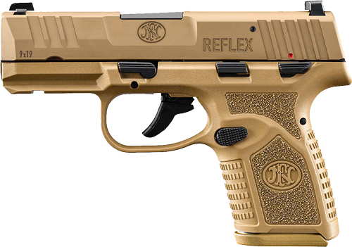 FN America 66101421 Reflex 9mm Luger 10+1 3.30in Micro-Compact Flat Dark Ea