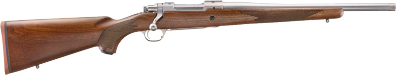 RUGER HAWKEYE HUNTER 243 WIN - 16.6in. SS WALNUT THREADED-img-0