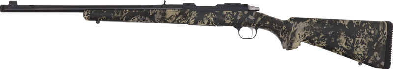 Ruger 77/357 .357 Magnum Bolt-Action Rifle (18.5in Threaded Barrel, Kryptek Obskura Nox Camo Synthetic)