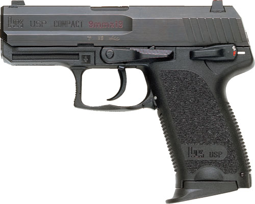 Heckler & Koch USP9 Compact V1 DA/SA 9mm 3.58" 13-Round Black