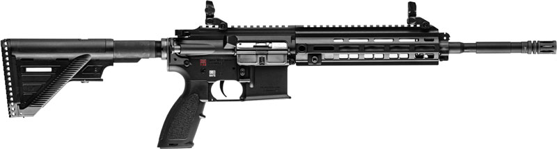 Heckler & Koch HK416 .22 LR 16.1" Rifle (M-LOK, Retractable Stock, Flip-Up Sights)