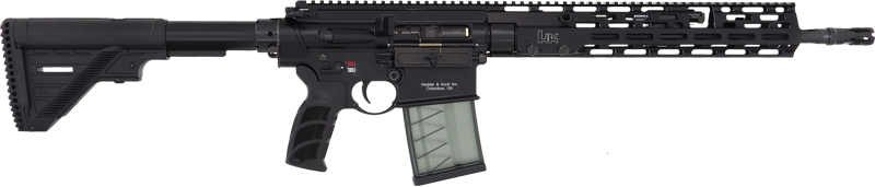 HK HK 81000829 MR762 A4 7.62x51mm 20+1 16.50" Black Threaded Barrel, Black Picatinny Rail, M-LOK Handguard, 6 Position Black Synthetic Stock, Black Finger Grooved Grip,