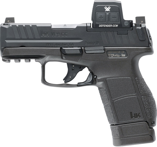 Heckler & Koch VP9CC Optics-Ready Micro-Compact 9mm Handgun w/ Vortex Defender CCW Red Dot