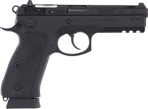 CZ USA 75 SP-01 Tactical Handgun 9MM Luger 10RD Magazine 4.6" Barrel Black Ambi Decocker
