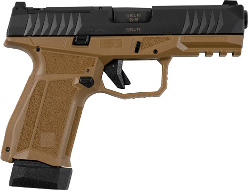 AREX Delta M Gen 2 or 9MM 1-15 - 1-15+2 MAG 4" BLK Slide/FDE FR