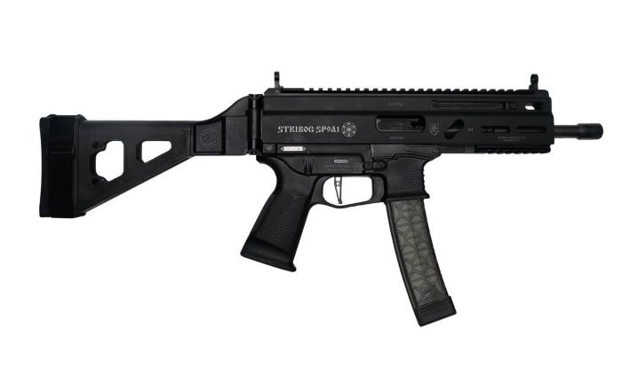 Grand Power Stribog SP9A1 9mm 8" Barrel 30-Round Mag with Brace Black
