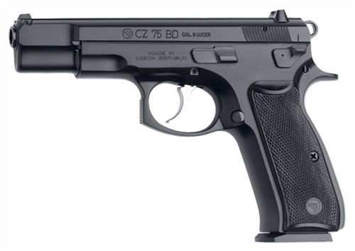 CZ-USA 75 BD Handgun 9MM Luger 16RD Magazine 4.6" Barrel Black