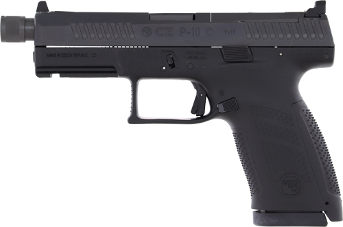 CZ P-10 C OR SR 9mm 4.6in Optics Ready Suppressor Ready 17rd Black