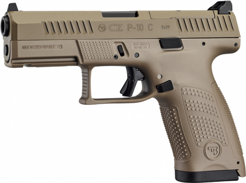 CZ P-10 C Optics-Ready Compact 9mm Pistol (Flat Dark Earth)