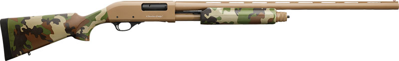 Charles Daly 301 Pump Shotgun 12GA 4RD 28" Barrel Woodlands Camo/FDE