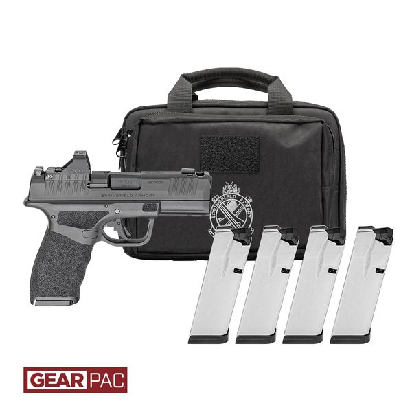 Springfield Gear Pac Hellcat Pro Comp OSP Handgun 9MM Luger 10RD Magazines(4) 3.7" Barrel Green Dot & Bag