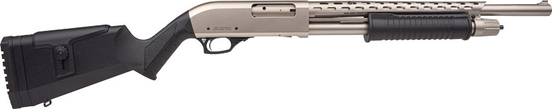 ROCK Island PUMP 12GA 3" 18.5" - 5RD Nickel
