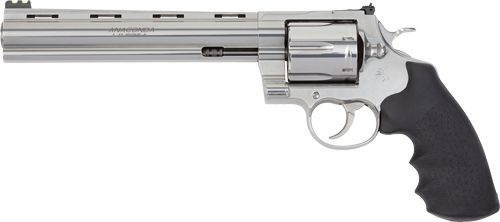 Colt Target Anaconda Handgun .44 Rem MAG 6RD Capacity 8" Barrel Stainless Steel Frame Hogue Rubber Grip