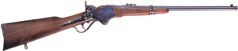 Cimarron Spencer Carbine 45LC - CASE Colored/Blued Walnut
