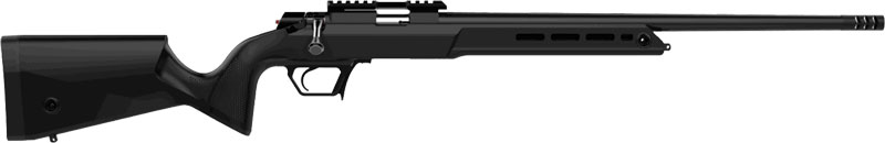 Retay Asend Extra Black Matte Bolt Action Rifle .22 LR 10RD Magazine(1) 16'' Barrel Synthetic Stock