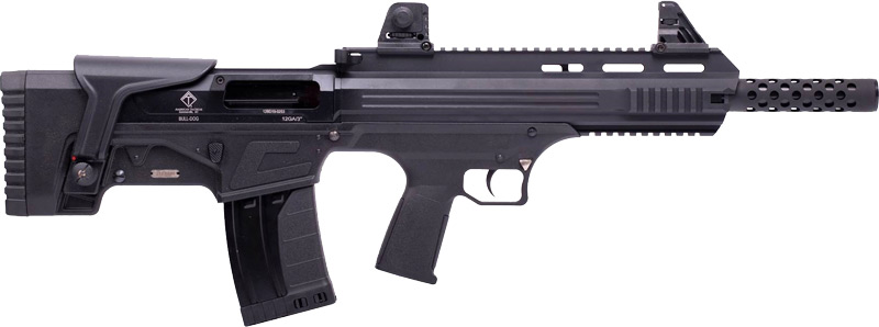 ATI Bulldog Bullpup Semi-Auto Shotgun - Black | 12GA | 18.5" Barrel | Ported Barrel Shroud