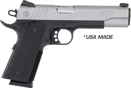 Bersa B1911 .45 ACP 8rd 5" Two-Tone Stainless/Black 1911 Handgun