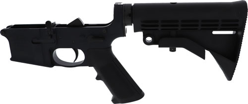 Anderson Complete Ar-15 Lower Receiver 5.56 Nato Black Closed - Anderson Manufacturing - MULTI CALIBER