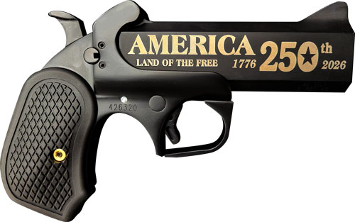 Bond Arms 250TH Derringer .45 Colt/410 Ga 2RD Capacity 4.25" Black Barrel Black Cerakote Finish B6 Extended Grip