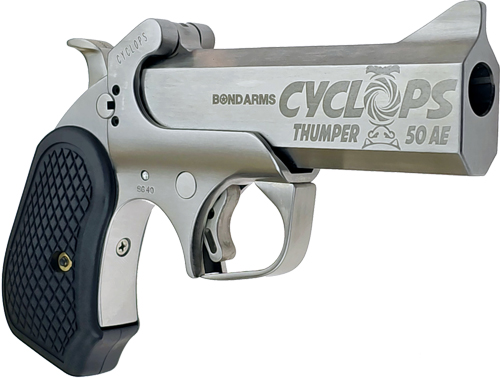 Bond Arms Cyclops Satin Package Handgun .50 AE Single Shot 4.25" Barrel Satin with Holster