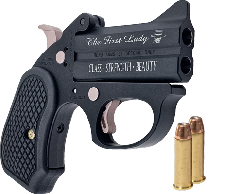 Bond Arms "the First Lady" Limited Edition Handgun .38 Spl 2RD Capacity 3" Barrel Black Finish W/Engraving
