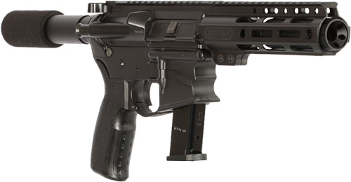 Bersa BAR9BS4BSC AR9 9mm Luger Pistol, Matte Finish, 30+1 Round, Aluminum AR Frame, MagPul MOE+ Grip, KAW Valley XL Slim Compensator, 4-Inch Barrel - BERSA - Best Price $642.00