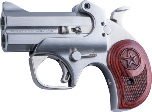 BOND ARMS Texas Defender - 357 MAG 3" FS Stainless WOOD