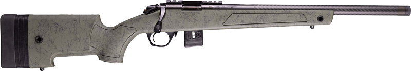Bergara BMR-X Rifle .17 HMR 5RD (1) & 10RD (1) Magazines 18" Carbon Fiber Barrel Green W/Black Webbing Stock