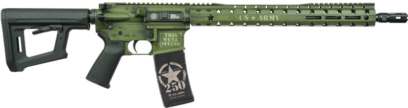 BLACK RAIN SPEC15 ARMY 250TH CUSTOM 5.56 BAZOOKA GREEN 30RD