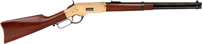 Cimarron CA228AS1 1866 Yellowboy Short Rifle 45LC 18" Blue Walnut