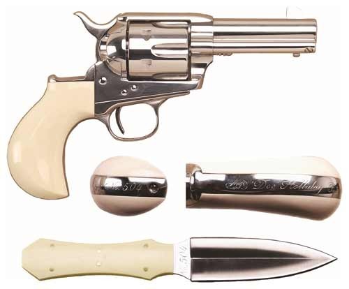 Thunderer DOC Holliday 3 1/2" .45LC W/Huckleberry Shoulder RIG W/NUM Dagger