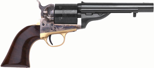 Cimarron 1872 Open Top Navy Revolver .38SP 5.5" CC/Blued Finish Walnut Grip