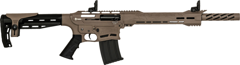 Legacy Sports Citadel Boss Shotgun 12GA 3" Chamber 5RD Magazines 18.75" Barrel FDE Stock