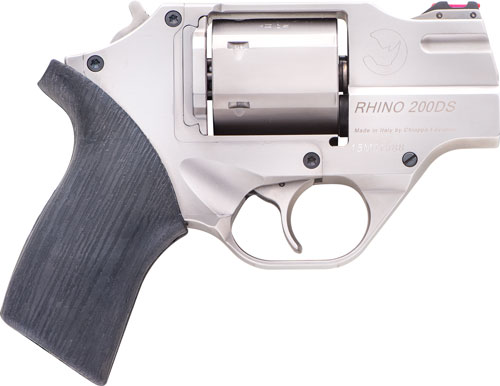 Rhino .357MAG Revolver 200DS Chrome 2IN BBL 3MOON Clips 6RND