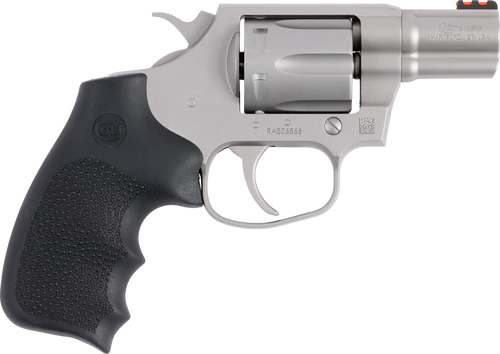 Colt Cobra Stainless Handgun .38 Spl(+p) 6RD Capacity 2" Barrel Enhanced Hogue Rubber Grip