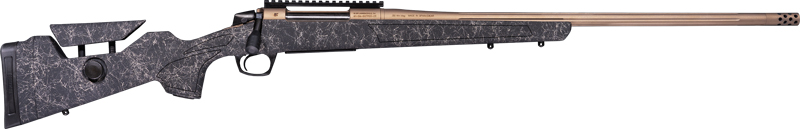 CVA Cascade LR Hunter Rifle 6.5 PRC 4RD Magazine 24" 5/8X24 Threaded Barrel Black with Smoke Bronze Web