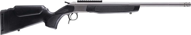 CVA Scout TD Single Shot Rifle 450 Bushmaster 22" Threaded Stainless Barrel Black Stock 0 MOA Pic Rail