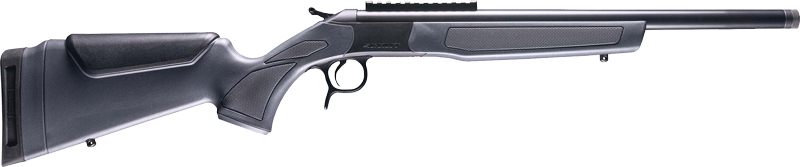 CVA Scout Single Shot Rifle .300 Blackout 16.5" Threaded Blued Barrel Grey Stock 0 MOA Pic Rail