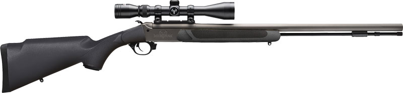 Traditions Nitrofire Vapr Twist Muzzleloader Rifle .50 Cal Single Shot 26" Barrel Black with 3-9X40 Scope