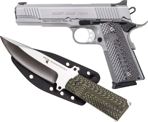 Magnum Research Desert Eagle 1911 (DE1911GSS-K) w/ Fixed Blade Knife