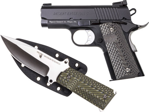 Magnum Research Desert Eagle 1911 Undercover DE1911U-K .45 ACP 3" Pistol with Knife