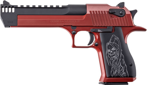 Desert Eagle MARK XIX 50AE 6" - Crimson RED GRIM Reaper Grips