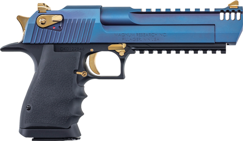 Desert Eagle L6 Series 50AE - 6" Black Carbo BLUE & PIC RAIL