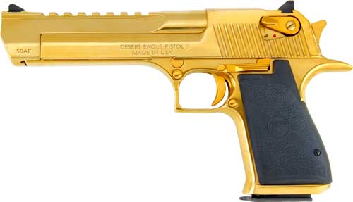 Magnum Research Desert Eagle Mark XIX Pistol .50 AE 6" Titanium Gold