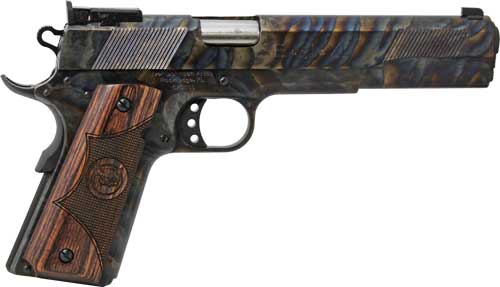 Iver Johnson Eagles XL Semi-Auto Pistol .45 ACP Wood Grips Blued Finish
